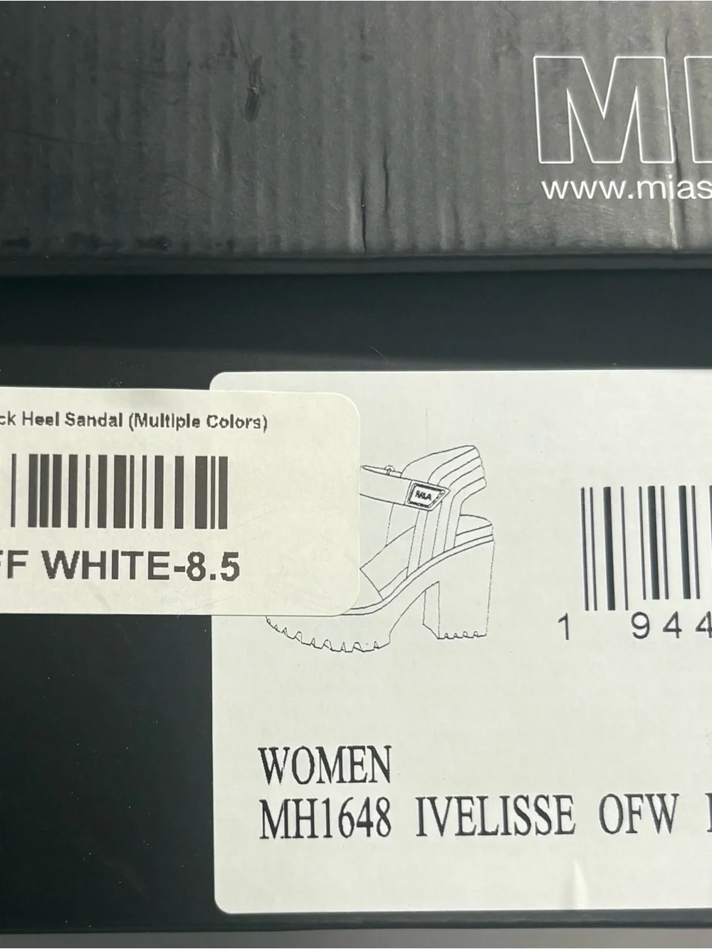 MIA Ivelisse Platform Sandal in off white  Neutral